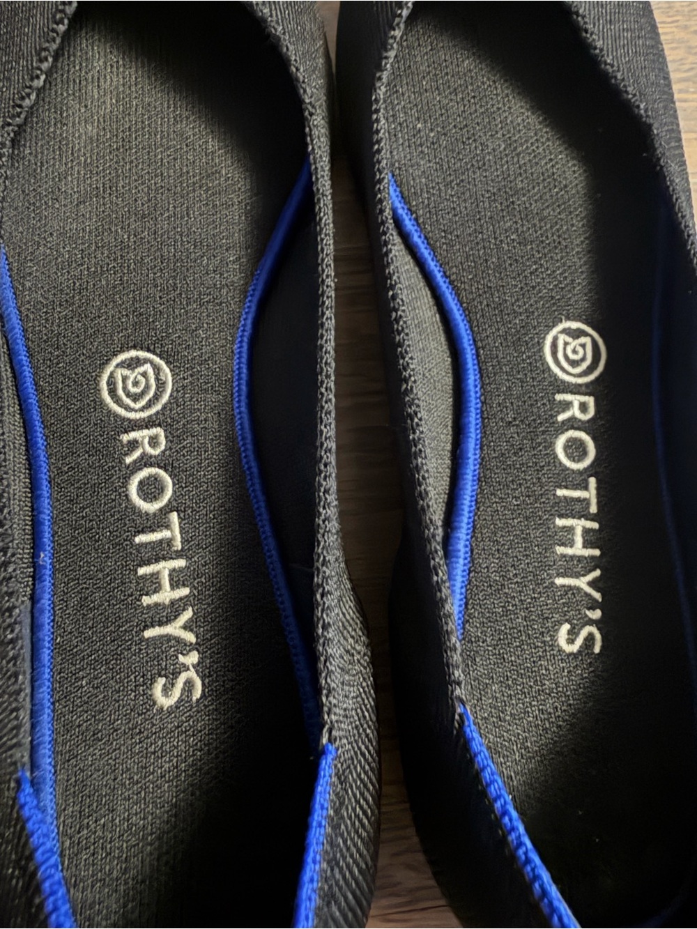 Size 12 Black Rothys “The Point” Woven Shoes EUC - Picture 11 of 14